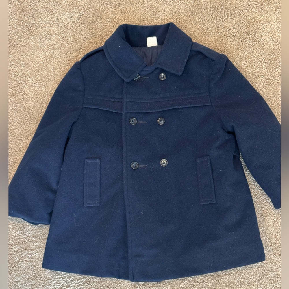 Navy Blue Kids Peacoat